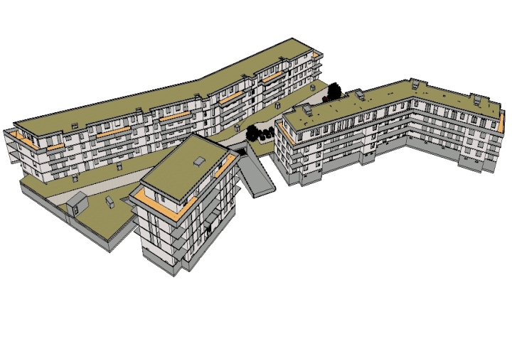 Neubau Wohnhäuser Schönefelder Weg, Bernau, 3D-ifc Modell