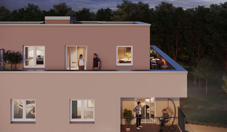Neubau Wohnhäuser Schönefelder Weg, Bernau, 3D-Visualisierung